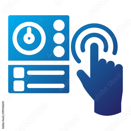 User Interface Dashboard Solid Gradient Icon