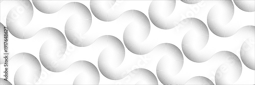 Abstract white background with black circle rings. Digital future technology concept. vektor