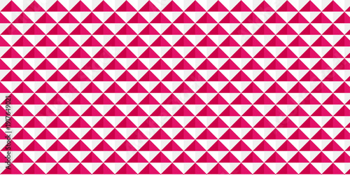 abstract seamless textile cube pink and white geometric pattern.