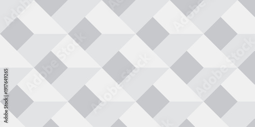 Abstract white geometric cube wall creative concept triangle overlap square technology background. vector digital cubes fabric and wallpaper grid block texture background.
