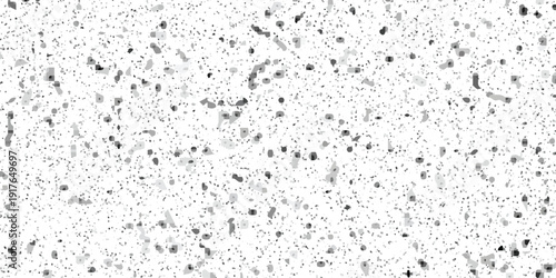 Black and white interior cement concrete terrazzo rock surface design. Overlay abstract quartz rock smooth wall concrete polished terrazzo mosaic endless flooring grunge pavement ceramic texture.
