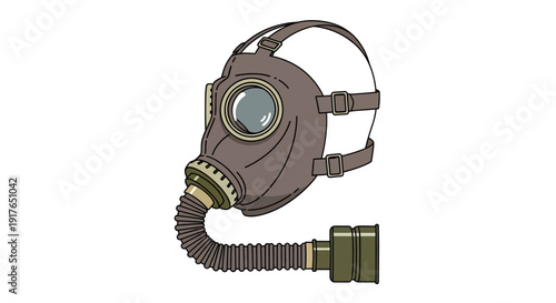 Vintage Military Gas Mask.