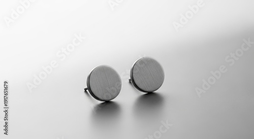 Elegant Silver Stud Earrings - Minimalist Jewelry.