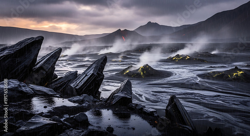 sunrise over the mountains
