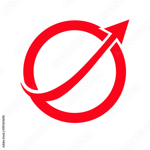 red arrow logo vector