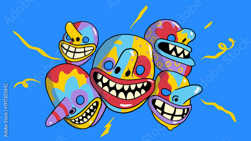 Máscara de Fofão - Carnaval Maranhão - Brasil