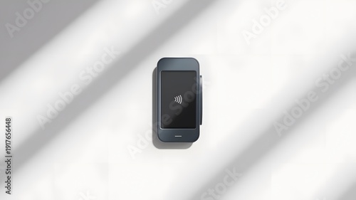 Wallpaper Mural Modern contactless payment terminal device on clean surface display Torontodigital.ca