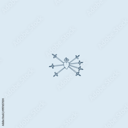 THESE HIGH QUALITY SACRED HEART JESUS VECTOR FOR USING VARIOUS TYPES OF DESIGN WORKS LIKE T-SHIRT, LOGO, TATTOO AND HOME WALL DESIGN