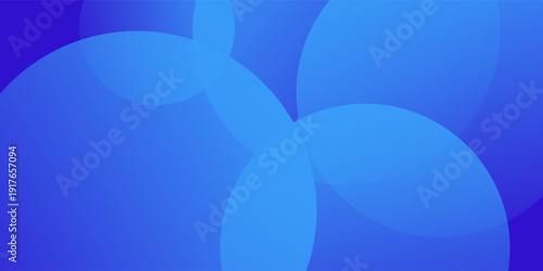 Canvastavla Abstract gradient blue color background with circles