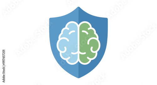 Brain Shield Protection Concept.