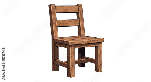 Brown Wooden Chair Furniture.
