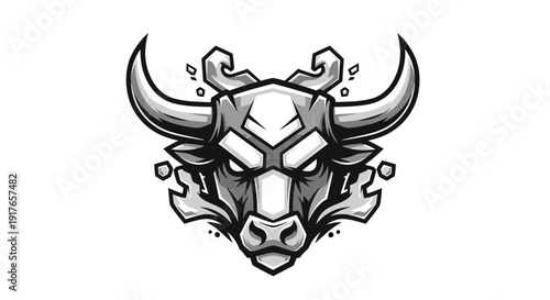 Bull Head Logo Design.