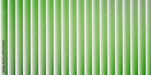 Dark green neon gradient ribbed glass. Vector ribbed glass texture background. Mesh gradient. acrylic ribbed bath surface. Reeded glass background semitransparent overlay. Bath wall window
