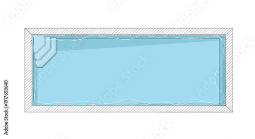 Top View of Swimming Pool Vector – Summer, Water, and Recreation Design Illustration