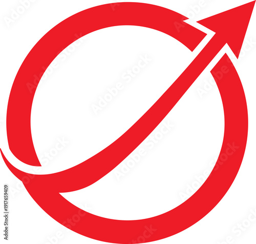 red arrow logo vector