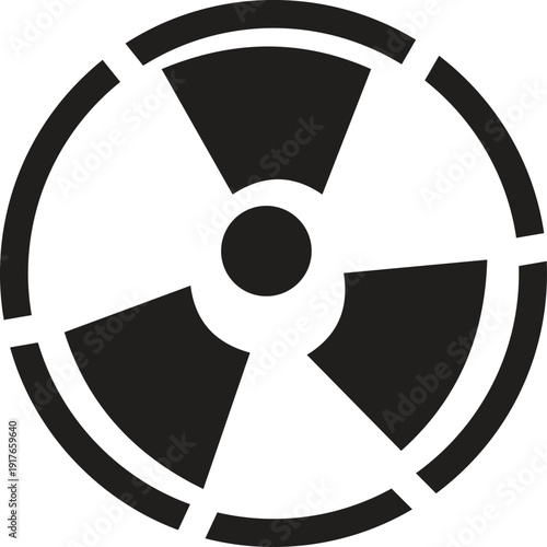 Radiation Hazard Symbol Icon – Radioactive Warning Sign