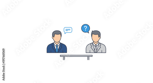 Agreement illustration handshake with offer document and currency symbol