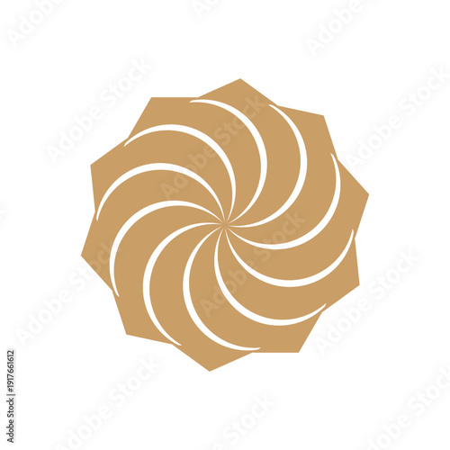 Photos Brown geometric ornament