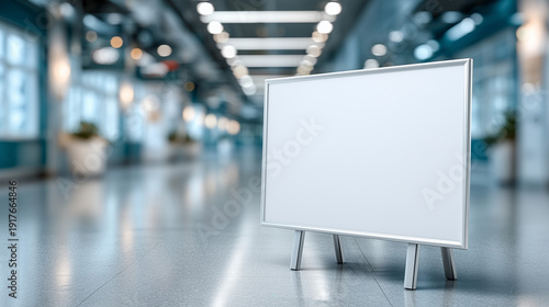 Blank canvas in modern buil...