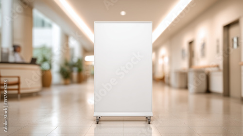 Blank Display in a Hallway:...