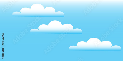 Cloud banner for advertising. Speech bubble hanging. Vector illustration