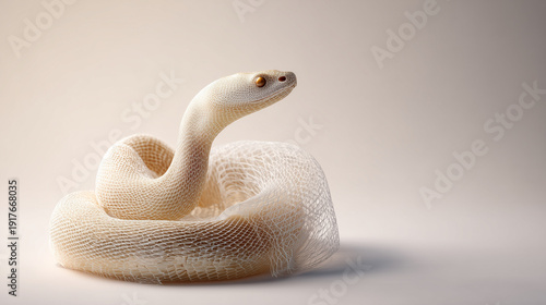 Albino Snake Serenity: An e...