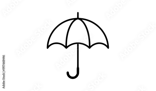 Flat autumn umbrella icon vector for web and apps