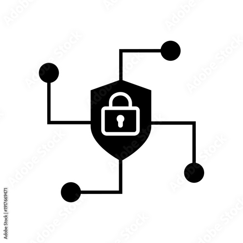 Firewall vector icon. Cybersecurity Illustration sign. Computer antivirus symbol. Data protection logo.