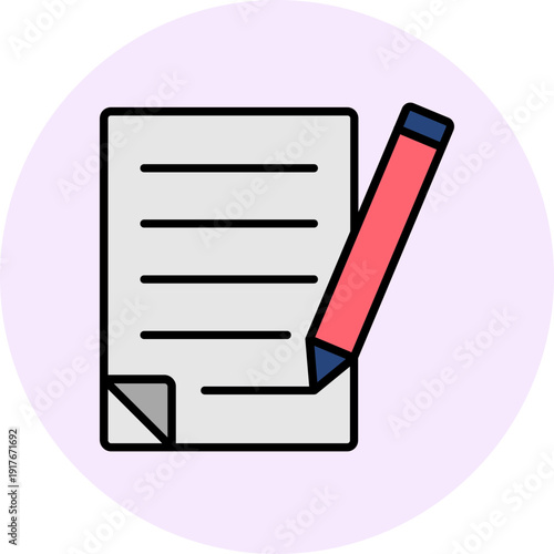 Contract Vector Icon Design
