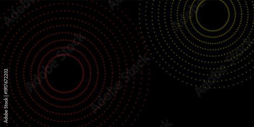 Halftone circular dotted frames set. Circle dots texture isolated on white background