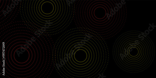 Halftone circular dotted frames set. Circle dots texture isolated on white background