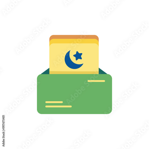 Islamic Donation Envelope Illustration