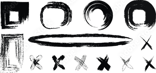 Ancient symbolic lettering and ornate characters