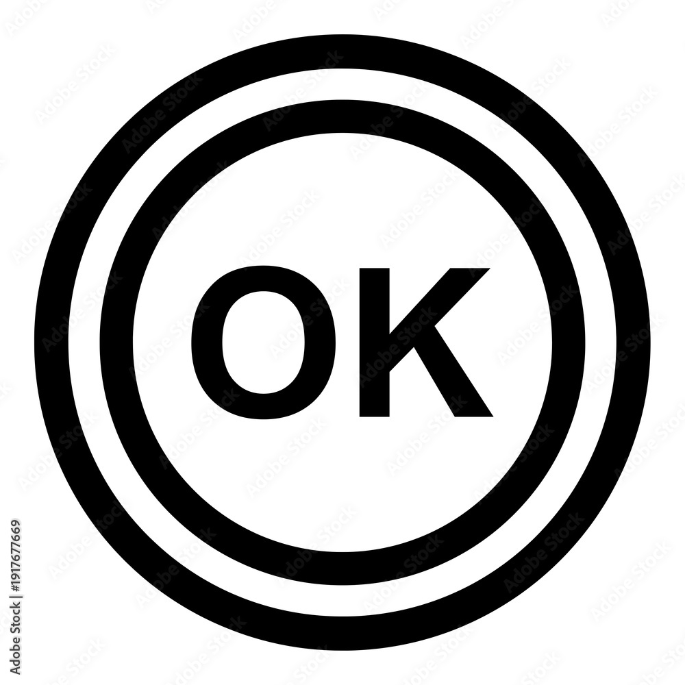 Obraz premium Ok icon. Ok button . Done