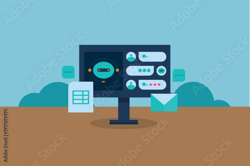 Agentic AI chatbot provides customer support, answers customer queries, replies to email, manages customer relationship for businesses.