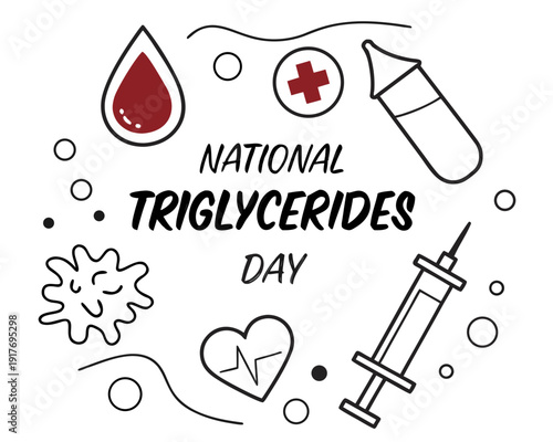Triglycerides Health Awareness Vector Illustration, Medical and Wellness Design