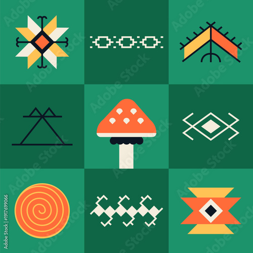 Nature and ecology - flat design style illustration