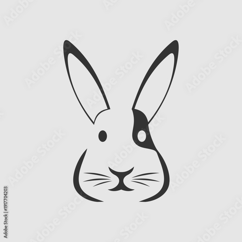 Bunny, Rabbit Face. Vector Illustration