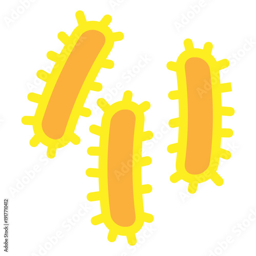 Bacteria icon vector. Virus illustration sign. microbe symbol.