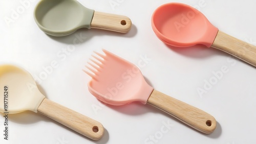 Pastel silicone kitchen utensils