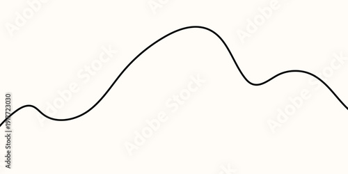 Line cable drawing for squiggle curve long and abstract tangle thin Wavy curvy thread for black pattern vector and squiggly wire doodle Line design divider for squiggle horizontal white