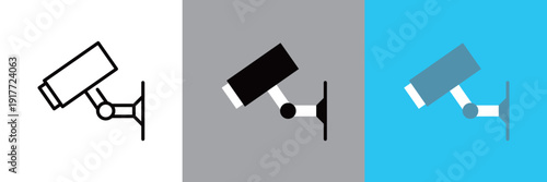 シンプルな防犯カメラのアイコン