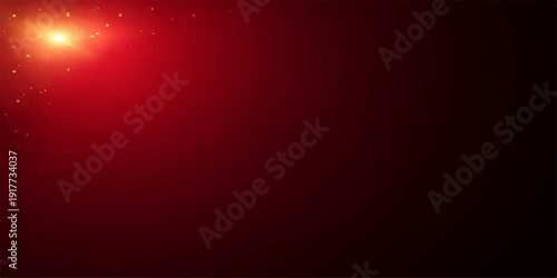 Abstract Red Flare: A vibrant red backdrop radiates a warm and dynamic energy, with a burst of golden light creating a captivating focal point.