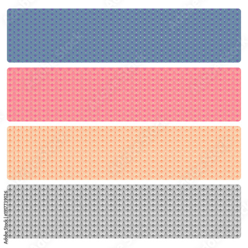 メリヤス編みの編み地、テクスチャー、ベクター素材
Knit fabric, texture, vector graphics