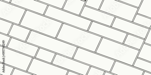 Close-up illustration of brick wall pattern viewed from an angle, showcasing texture and design