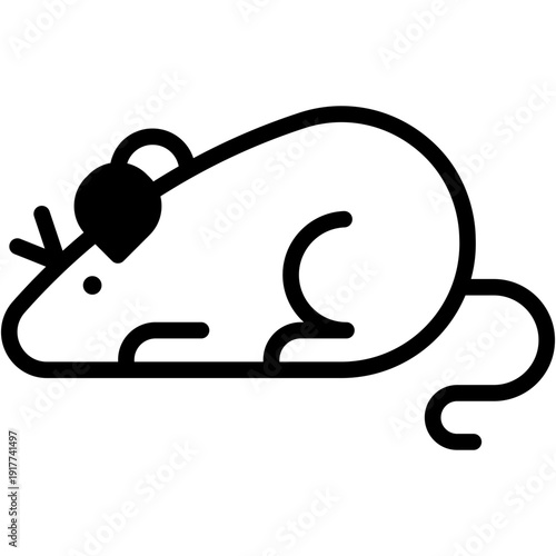 Mouse in Wildlife, Animal Kingdom Vector Icon