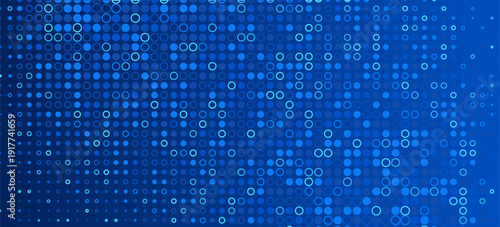 Blue glowing hexagon texture. Abstract hexagonal grid gradient wallpaper. Navy honeycomb pattern backdrop. Vector modern technology, business, science, healthcare, medicine, presentation background
