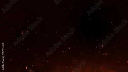 4k stock. Realistic fire spark particle smoke overlay cinematic visual effect motion graphic overlay embers burning ideal for dramatic scene enhancement, atmospheric creation, or digital compositing.