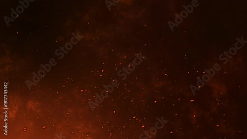 Realistic fire spark particle smoke overlay cinematic visual effect motion graphic overlay hot embers burning background