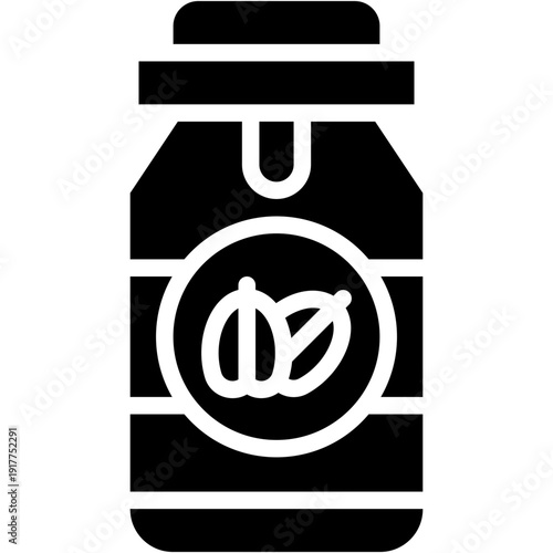 Oats Overnight Jar Oatmeal Healthy Food and Restaurant Vector Illustration